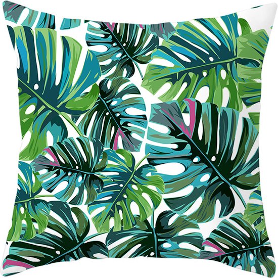 Serento Kussenhoezen, waterdichte kussenhoezen, blauw, 30 x 50 cm, bankkussen, lente, zomer, sierkussen, moderne boho-decoratie, linnen, waterdicht, kussen voor tuin, terras, bed, kantoor, set van 2