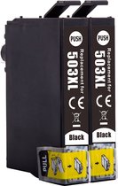 Cartridges Geschikt voor Epson 503 / 503XL - Multipack van 2 zwart | Geschikt voor Epson WorkForce WF-2960 - WF-2960DWF - WF-2965DWF - XP-5200 - XP-5205 - Inkt - cartridge - inktpartronen - inktcartridge