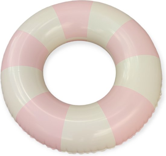 Zwemband - Opblaasband voor zwembad speelgoed - Roze/Wit - Ø 90 cm