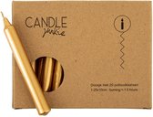 Candle Junkie doos met 20 kerstboomkaarsjes goud