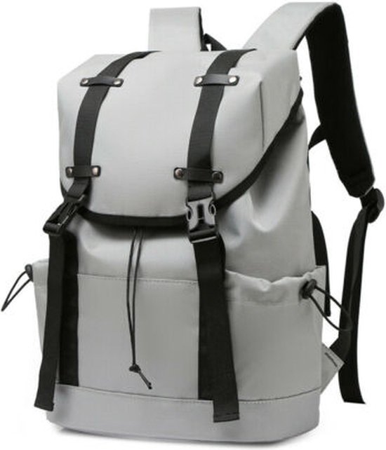 Vermanto Rugzak - Anti-Diefstal - Rugtas - Laptop - Reisrugzak - Vintage - 20 Liter - Grijs