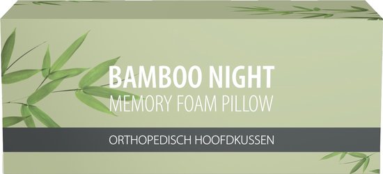 Bamboo Night Hoofdkussen - Memory Foam - Traagschuim - Orthopedisch Hoofdkussen