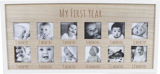Fotolijst - My first year - Baby - 12x foto