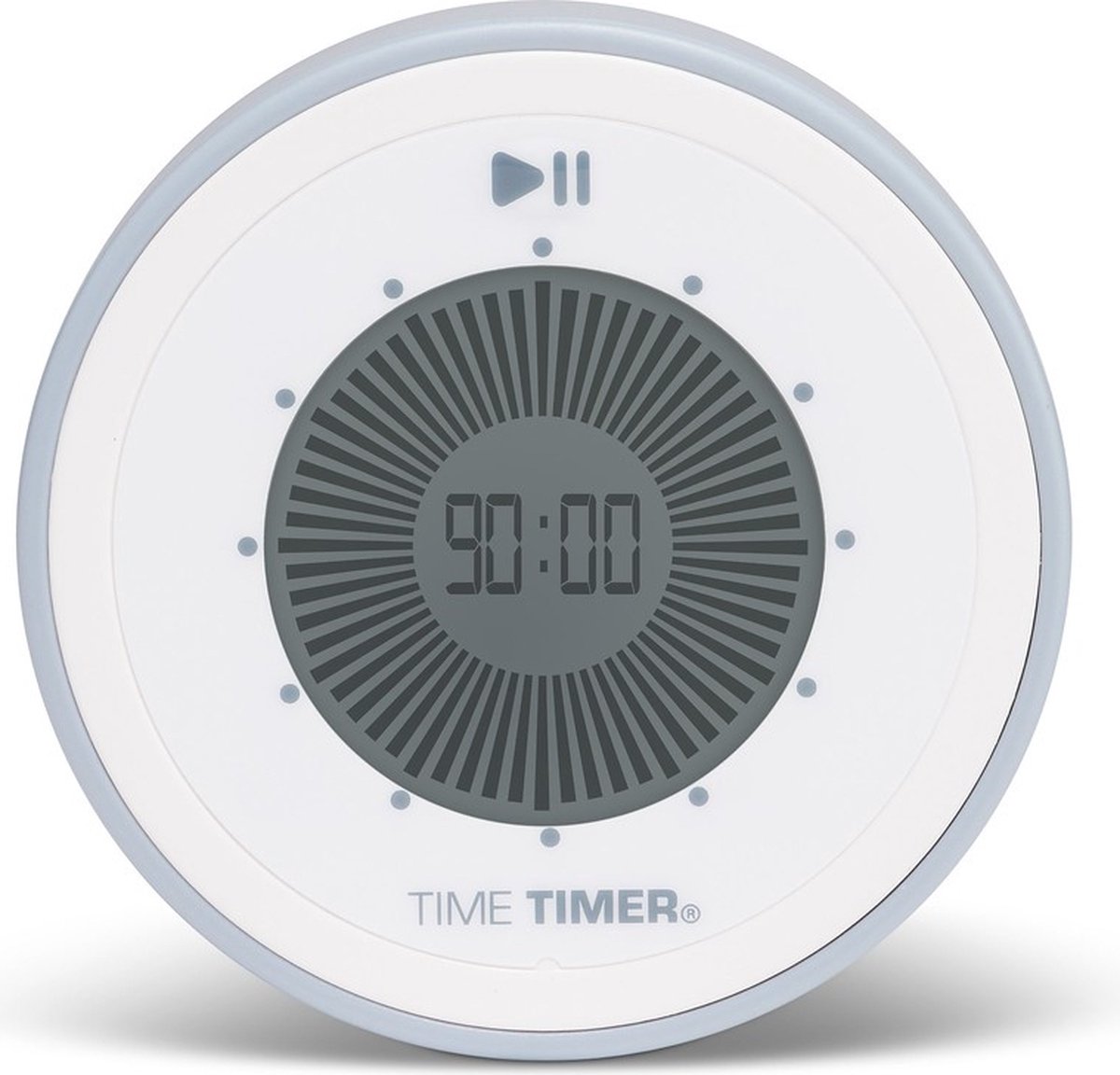 Time Timer® Original Twist kleur Pale Shale - Visuele Countdown Timer - Tijdklok - Tijdmanagement Tool - School, Thuis, Kantoor - Optioneel Alarm - Geen Luid Getik — afbeelding 5