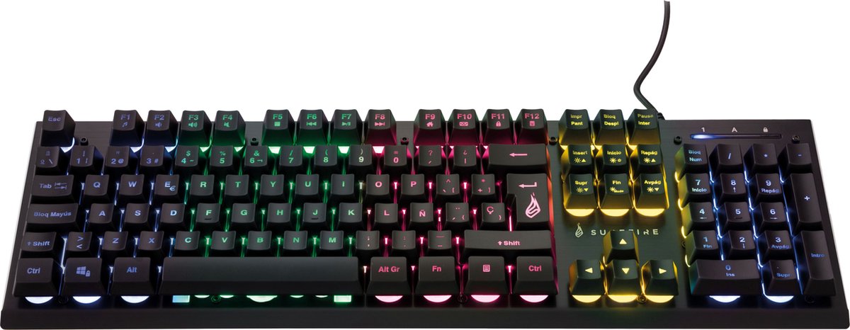 KingPin X2 RGB Multimedia Metaal Toetsenbord QWERTY (ES)