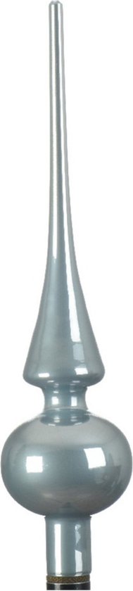 Pic en verre sapin bleu clair brillant 26 cm - Pointes/ Pics de Noël