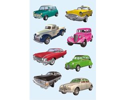 Oldtimers auto stickers 3 vellen