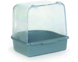 Vogel Badhuis - Vogelbadje - Plastic badhuisje - grijs