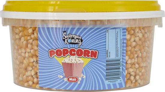 Popcorn mais 1,5 KG in afsluitbaar emmertje