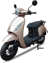 ESCOO Biënto Champagne - Elektrische scooter/brommer - 25 of 45km/h - BOSCH Motor - Uitneembare Lithium Accu