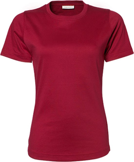 Women´s Interlock T-shirt met korte mouwen Deep Red - 3XL