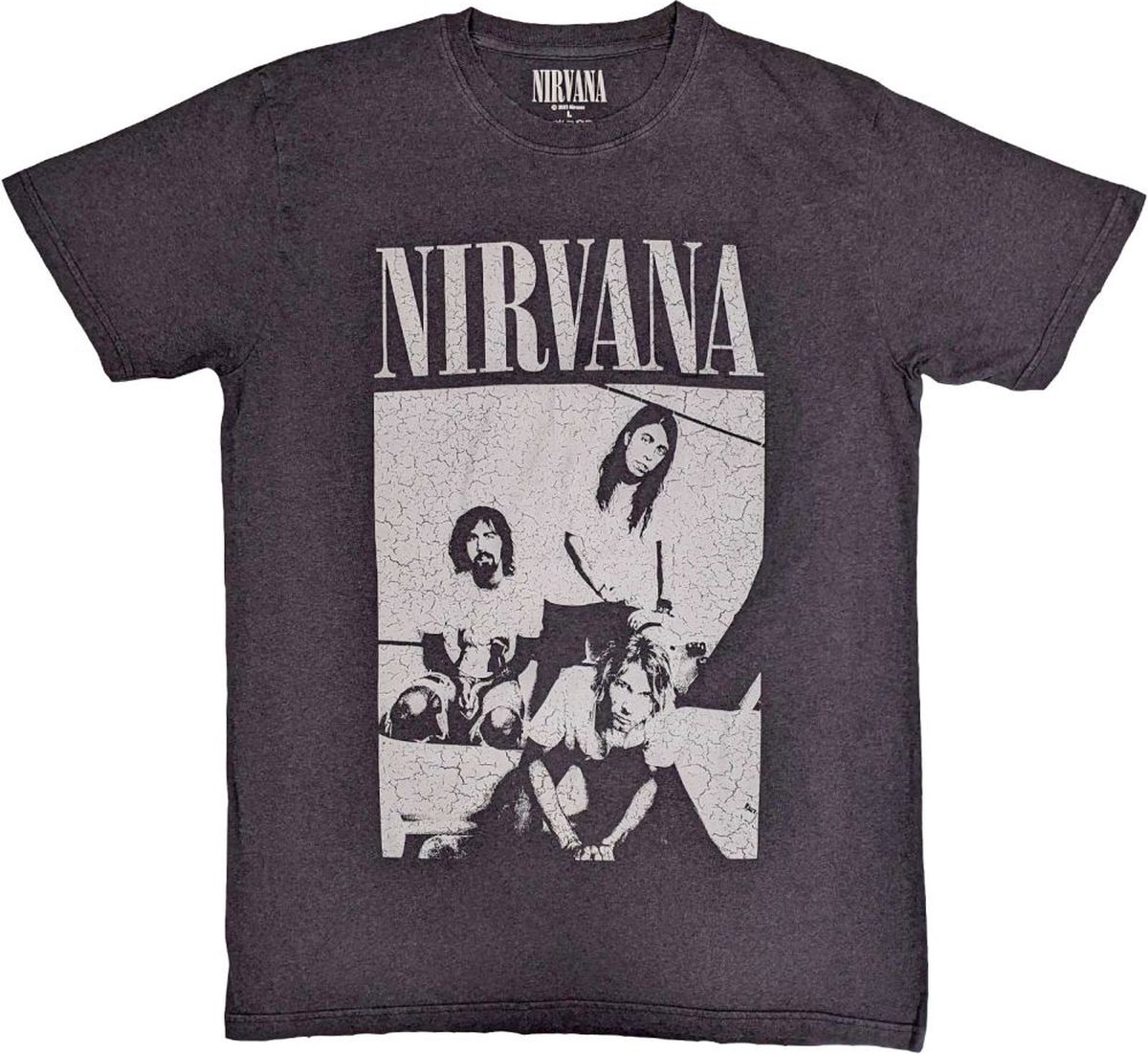 Nirvana - Sitting Heren T-shirt - XL - Zwart