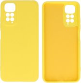 Xiaomi Redmi Note 11s 4G Hoesje - 2.0mm Dikke Fashion Telefoonhoesje Backcover - Siliconen Hoesje - Geel