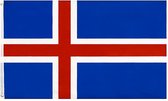 VlagDirect - Ijslandse vlag - Ijsland vlag - 90 x 150 cm.