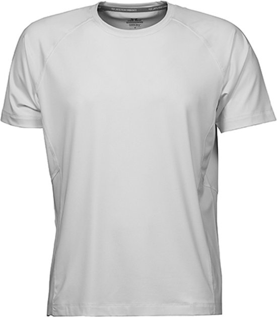 Men´s CoolDry Sportshirt met korte mouwen White - L