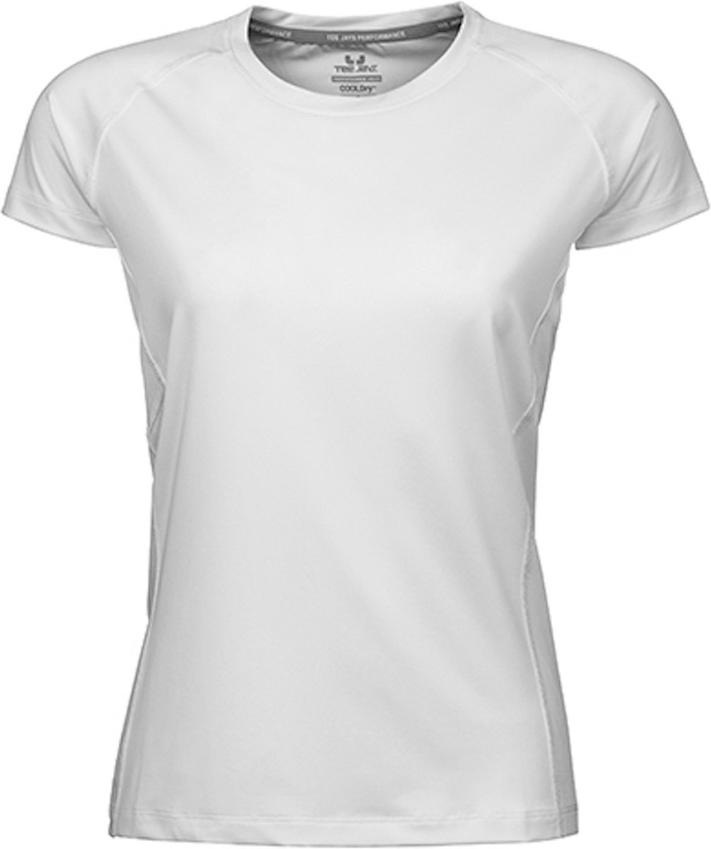 Women's CoolDry Sportshirt met korte mouwen White - XL