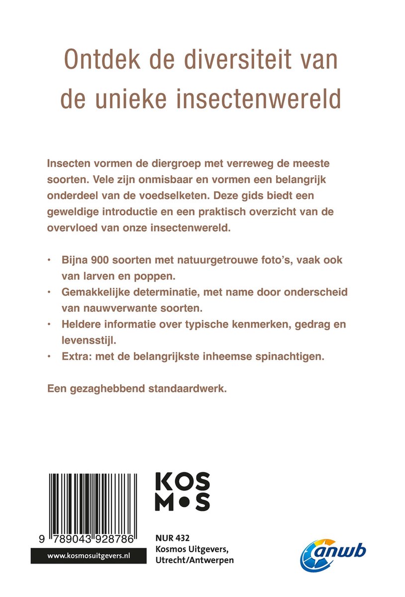 ANWB natuurgidsen - ANWB Insectengids - back cover