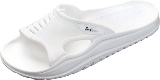 BECO sauna slippers met anti slip zool, wit, 35-36