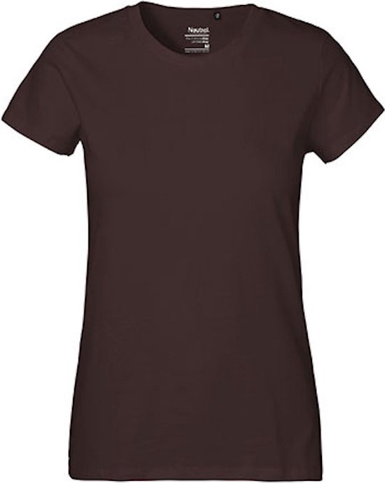 Ladies´ Classic T-Shirt met ronde hals Brown - M