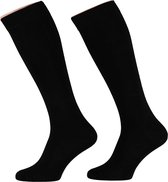 Mi-bas en modal - Zwart - Taille Chaussettes hautes - Mi-bas homme - Chaussettes hautes -bas - Chaussettes longues - Chaussettes hautes -bas taille 43 46 - Apollo