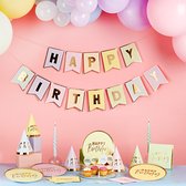 Happy Birthday - Pastel Goud