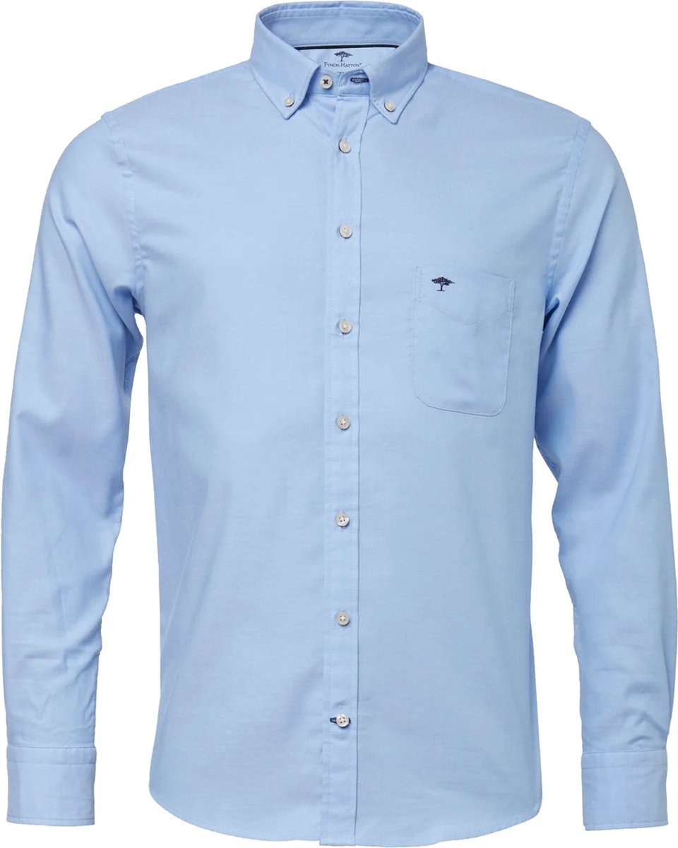 Fynch-Hatton Lange mouw Overhemd - 10005500 Licht blauw (Maat: M)
