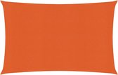 vidaXL-Zonnezeil-160-g/m²-2,5x4-m-HDPE-oranje