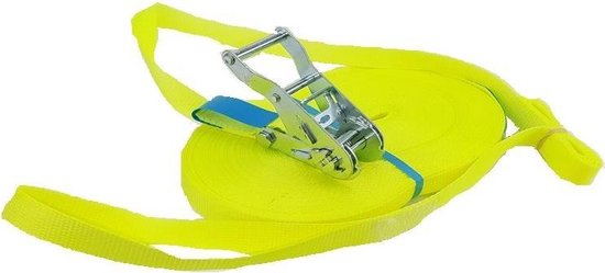 Foto: Bcf products hulplijn voor slackline 25 m lang 2 5 cm breed