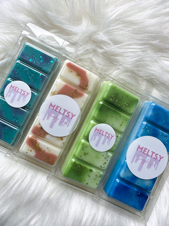Meltsy The Fresh Bundle | Snap Bar Wax Melts | Voordeelverpakking van 4 stuks