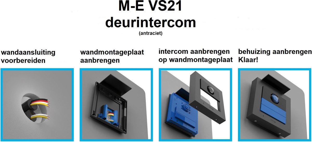 M-E VS-21S WiFi Video Deurintercom voor Smartphone - Zilver - afbeelding 2