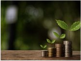 Poster (Mat) - Geld Groeit Wél aan Planten - 40x30 cm Foto op Posterpapier met een Matte look