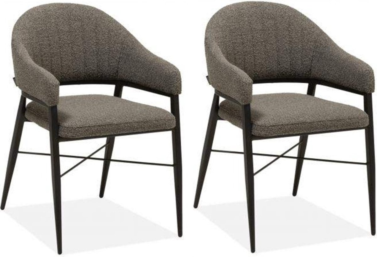 Eetkamerstoel Roma - Mouse (set van 2 stuks)