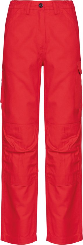Pantalon Femme 44 NL (46 FR) Coupe du Monde. Conçu pour Work Rouge 60 % Katoen, 40 % polyester