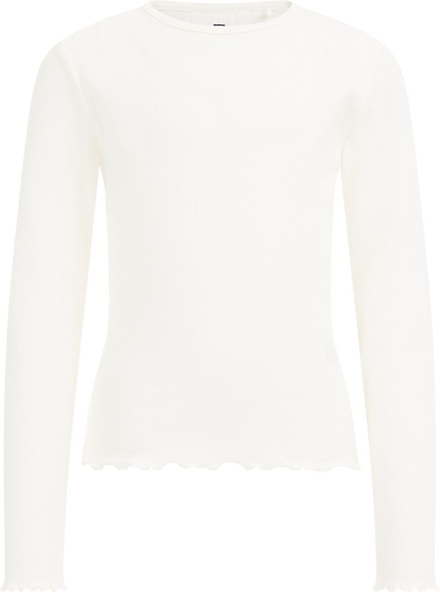 WE Fashion Meisjes T-shirt van ribstof