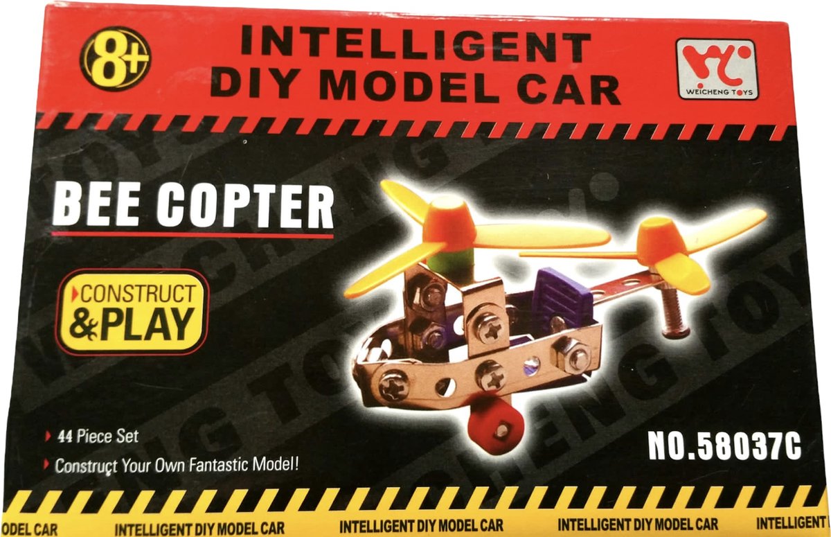 Toi Toys - Metalen bouwpakket - DIY - Intelligent Model - Car - keuze uit 3 modellen - Bouwpakket