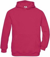 B&C Hooded Sweater - fuchsia roze - trui met capuchon - kinderen 110/116
