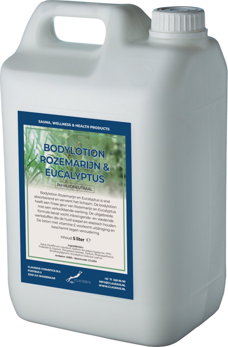 Goedkoopste Bodylotion Rozemarijn & Eucalyptus 5 Liter - navulling