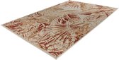 Lalee Capri - Vloerkleed - Outdoor indoor- Buitengebruik - Sisal look - Flatwave - tuin - kleed - Tapijt - Karpet - 240x330 cm- Rood beige blad