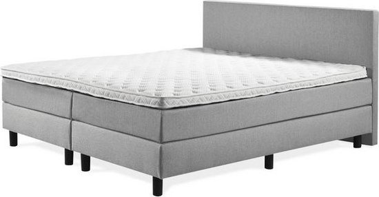 Boxspring Luxe 200x200 Glad Grijs