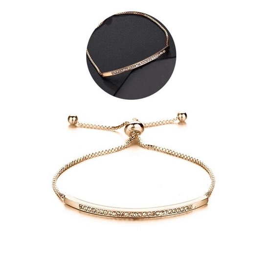 Sorprese armband - Gold AU - armband dames - bangle - 3-delig - cadeau - Model H