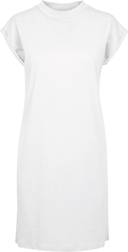 Super Oversized damesshirt 'Turtle Shoulder Dress' White - 3XL