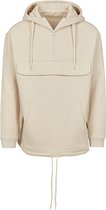 Unisex Pull Over Hoodie met rits Sand - 5XL