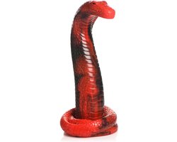 XR Brands AH196 - King Cobra - Silicone Dildo - Red
