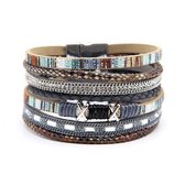Bracelet Sorprese - Summer - bracelet femme - bracelet wrap - bracelet cuir femme - cadeau - Modèle A
