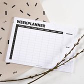 Weekplanner - Plan jouw week & houd overzicht - To Do List - A4 - Zwart / Wit - Week Planner - Plan Je Week - Productiviteit Planner - A4 Planner - Deskplanner