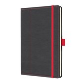 Agenda Sigel 2024 - Conceptum - A5 - 2 pages / 1 semaine - gris/rouge - SI-C2455