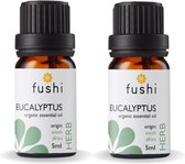 Fushi - Eucalyptus (Globulus) Essential Oil, Organic - 5ml - 2 Pak