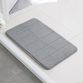 Luxe Microvezel Badmat 40x60cm Grijs – Douchemat – Antislip – Badmatten – Toiletmat - Badkamermat