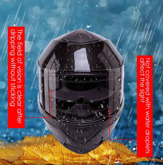 Casque de moto Film anti-buée et film de pluie Durable Nano