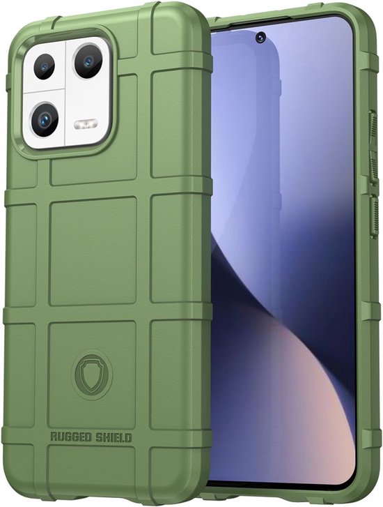 Coque Xiaomi 13 - Coque en Gel TPU Robuste Bouclier - Vert - Coque de Téléphone Portable - Coque de Téléphone Convient pour : Xiaomi 13